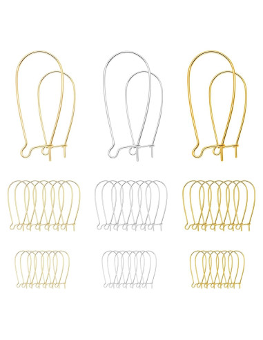 Ganchos de Alambre para Pendientes FANMAOUS 240 Pcs 25/38mm
