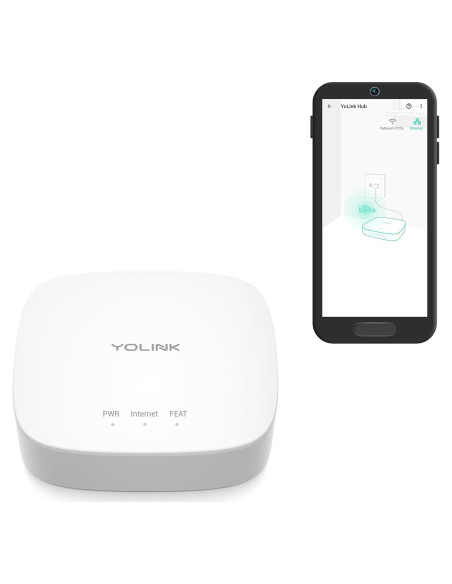 Hub Inteligente YoLink YS1603 - Controlador Central 11.2cm Hub Inteligente YoLink YS1603 - Controlador Central 11.2cm