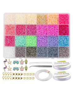 Kit de Perlas Semillas EuTengHao 13246 Piezas 3mm Multicolor