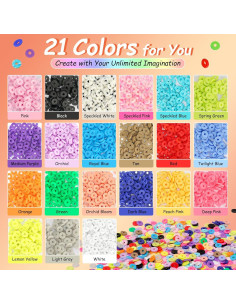 Kit de cuentas de arcilla DEHVIHS 6000PCS para pulseras 2