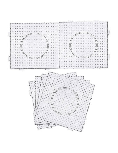 BANCHELLE Kit de 6 Tableros de Perlas Fusibles 15x15 cm