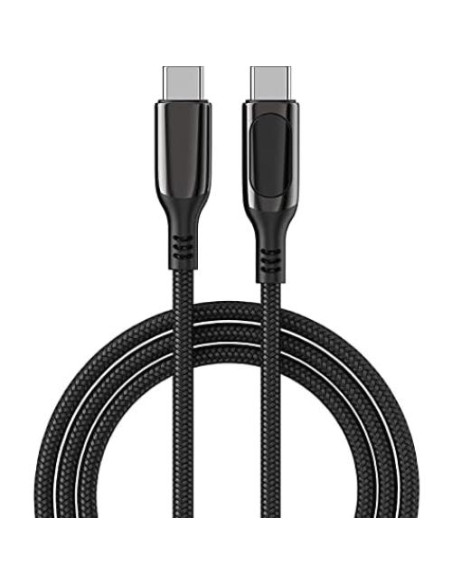 Cable BoxWave USB-C a USB-C 100W con pantalla LED 182 cm Cable BoxWave USB-C a USB-C 100W con pantalla LED 182 cm