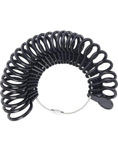 MMOBIEL Medidor de Tamaño de Anillo 27 Pcs US 1-15 EU A-Z 2