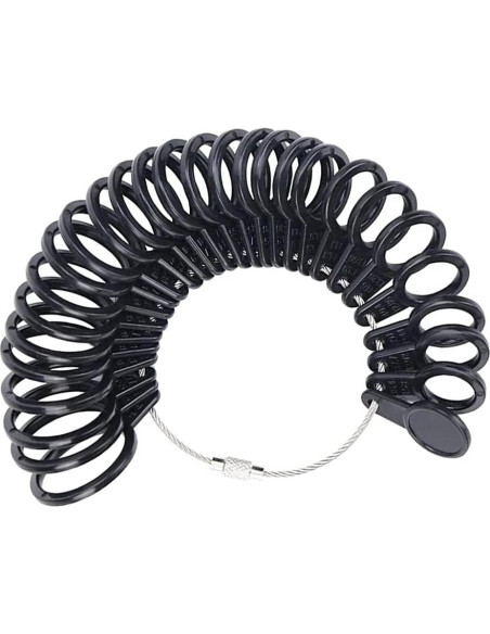 MMOBIEL Medidor de Tamaño de Anillo 27 Pcs US 1-15 EU A-Z MMOBIEL Medidor de Tamaño de Anillo 27 Pcs US 1-15 EU A-Z