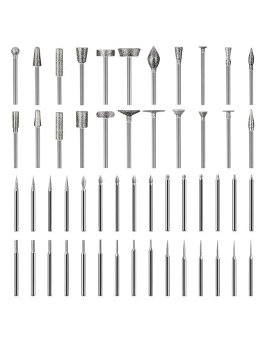 Kit de Pulido YURINWOO 52 Piezas Brocas Diamante 3mm