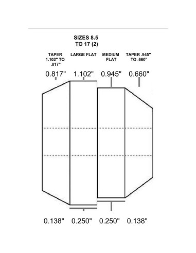 Juego de 8 Bujes para Anillos PSI Woodworking R6RINGBU