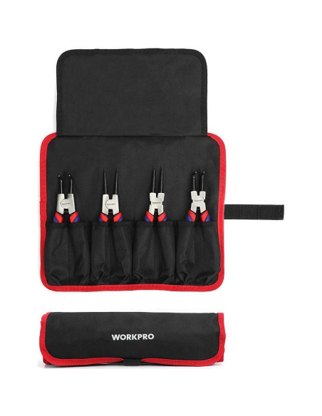 WORKPRO Juego de Pinzas de Anillo de Snap 4 Piezas 25 cm WORKPRO Juego de Pinzas de Anillo de Snap 4 Piezas 25 cm