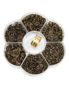 Chenkou Craft 2000pcs Anillos Abiertos 4-10mm + Herramienta