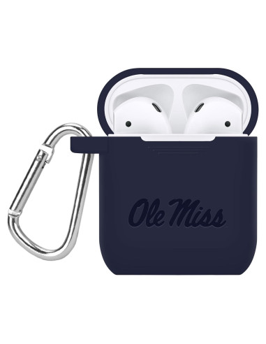 Funda Silicona Navy Ole Miss para Apple AirPods Gen 1 y 2