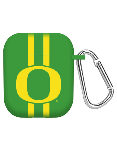Funda HD Oregon Ducks para Apple AirPods Gen 1 y 2 - Rayas