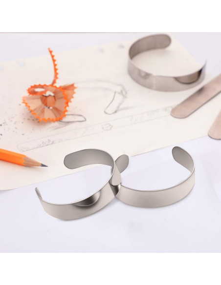 16 Pulseras en Blanco de Acero Inoxidable Hicarer para DIY 16 Pulseras en Blanco de Acero Inoxidable Hicarer para DIY