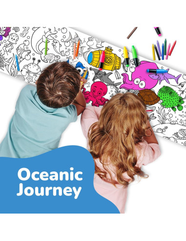 Libro Gigante para Colorear ArtCreativity - Bajo el Mar 1.83m