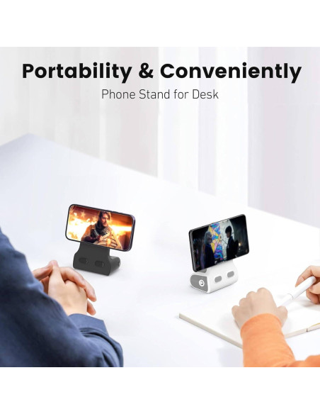 Soporte Magnético para Teléfono Vimitty 5000mAh Blanco Soporte Magnético para Teléfono Vimitty 5000mAh Blanco
