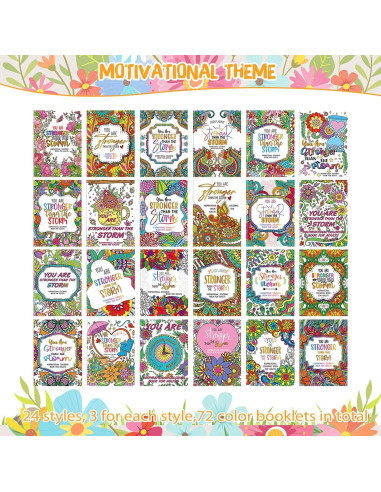 72 Libros para Colorear Motivacionales Sinload 17.5x12.7cm