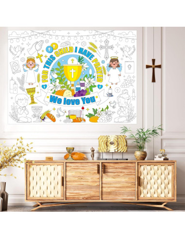 Póster de Colorear Gigante Naozinebi para Primera Comunión 110x80cm