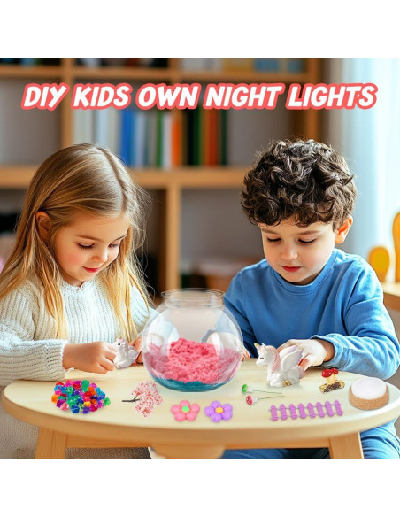 Kit de Manualidades Aitey Terrario Unicornio Luz Nocturna LED Kit de Manualidades Aitey Terrario Unicornio Luz Nocturna LED