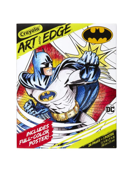 Páginas para Colorear Crayola Batman con Póster 28 Hojas