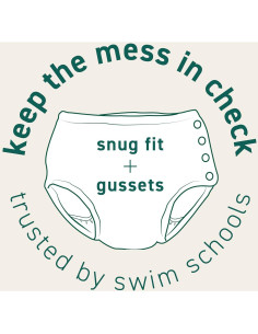 Pañal de Natación Reutilizable i play Eco Snap 18 Meses 2