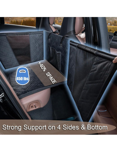 Asiento de Coche para Perros Grandes ZQ Extensor Impermeable
