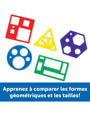 Conjunto de Plantillas Geométricas Learning Resources - 5 Piezas
