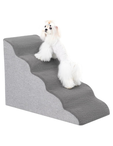 Escaleras para Perros Uross 5 Niveles Antideslizantes Gris