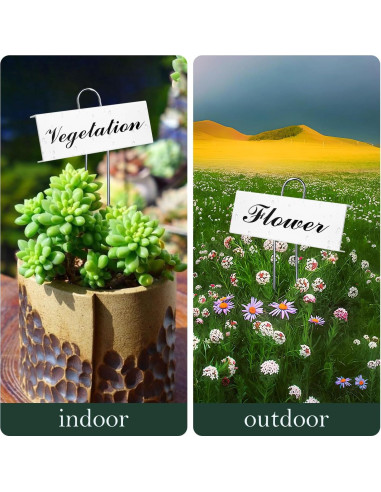 30 Etiquetas de Metal para Plantas Cureder - Impermeables