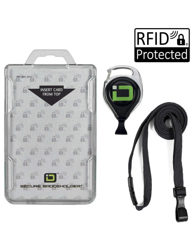 Soporte ID Stronghold Duolite para 2 Tarjetas con Cordón