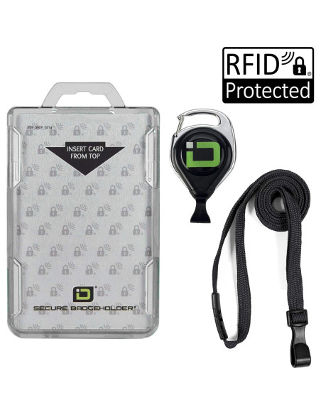 Soporte ID Stronghold Duolite para 2 Tarjetas con Cordón Soporte ID Stronghold Duolite para 2 Tarjetas con Cordón