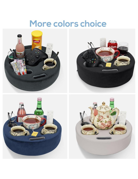 Cojín Soporte para Tazas FDMGEL Negro - Previene Derrames Cojín Soporte para Tazas FDMGEL Negro - Previene Derrames