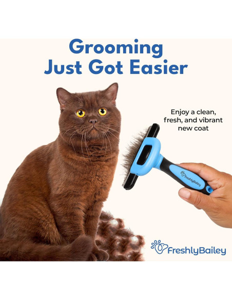 Cepillo Deshedding Freshly Bailey para Perros y Gatos Pelo Corto Cepillo Deshedding Freshly Bailey para Perros y Gatos Pelo Corto