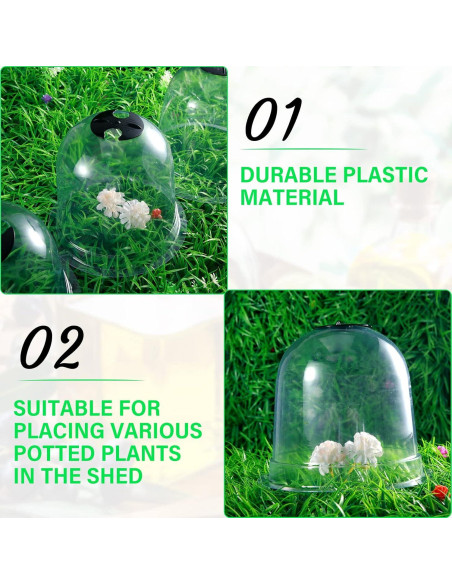 Juego de 20 Domos de Protección para Plantas Zopeal 19.5cm Juego de 20 Domos de Protección para Plantas Zopeal 19.5cm