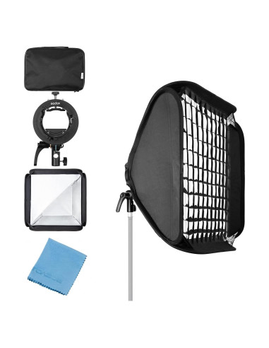 Softbox de tira Godox 60x60cm con soporte S2 Bowens