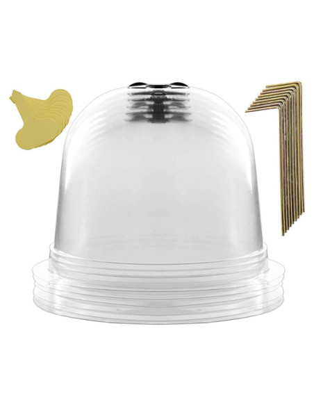 Juego de 6 Campanas de Vidrio Reutilizables 25.4 cm Xnferty Juego de 6 Campanas de Vidrio Reutilizables 25.4 cm Xnferty