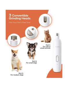 Amoladora de Uñas para Mascotas Loomla VC051498US 2 Velocidades 2
