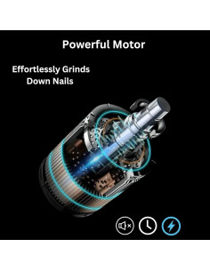 Molinillo de Uñas GajetNest Profesional Inalámbrico 2 Velocidades 2