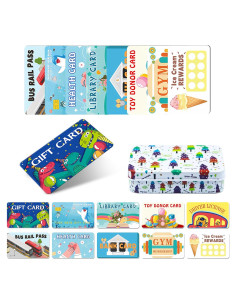 Set de 10 Tarjetas de Crédito Falsas para Niños Jaydear