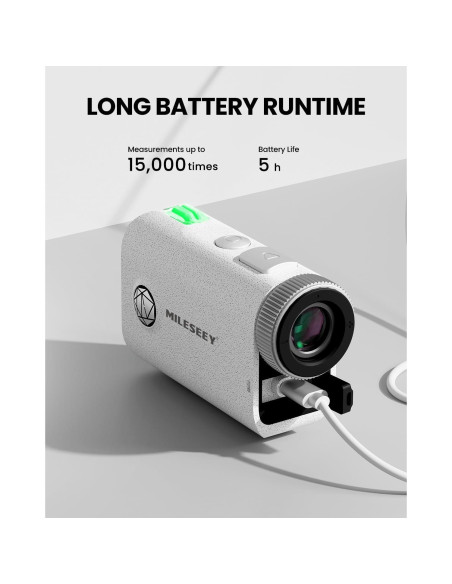MiLESEEY Medidor de Distancia de Golf 1000m IP65 Recargable MiLESEEY Medidor de Distancia de Golf 1000m IP65 Recargable