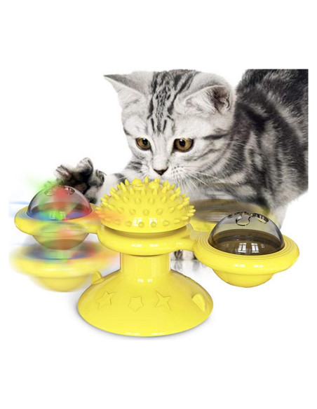 Juguete Interactivo para Gatos GBSYU con Hierba Gatera y LED Juguete Interactivo para Gatos GBSYU con Hierba Gatera y LED
