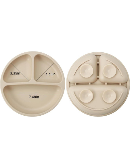 Conjunto de Alimentación Silicona PandaEar 8 Piezas Bebés Conjunto de Alimentación Silicona PandaEar 8 Piezas Bebés