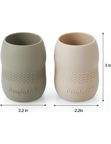 Conjunto de Alimentación Silicona PandaEar 8 Piezas Bebés Conjunto de Alimentación Silicona PandaEar 8 Piezas Bebés