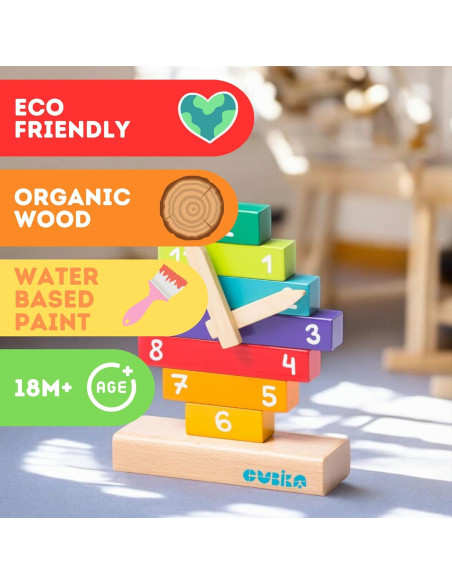 Kit de Reloj de Madera Montessori Wise ELK - Juguete Educativo Kit de Reloj de Madera Montessori Wise ELK - Juguete Educativo