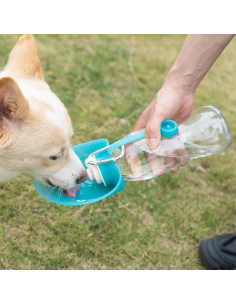 Botella de Agua LumoLeaf 591 ml para Perros con Tazón Plegable 2