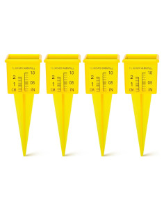 Pluviómetro Exterior Operitacx 4 Piezas 13.4x4.7cm Plástico