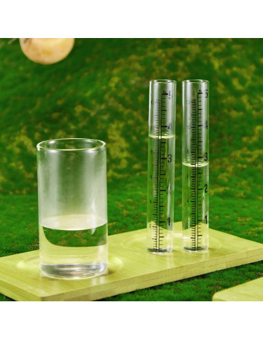 Medidor de Lluvia de Vidrio Frienda 4 Piezas 12.7cm