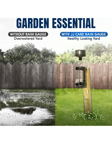 Pluviometro JJ Care 27.94 cm para Jardín y Patio Exterior