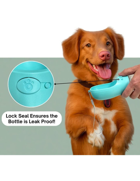 Botella de Agua Portátil para Perros Yiwu 0.56L Antifugas Botella de Agua Portátil para Perros Yiwu 0.56L Antifugas