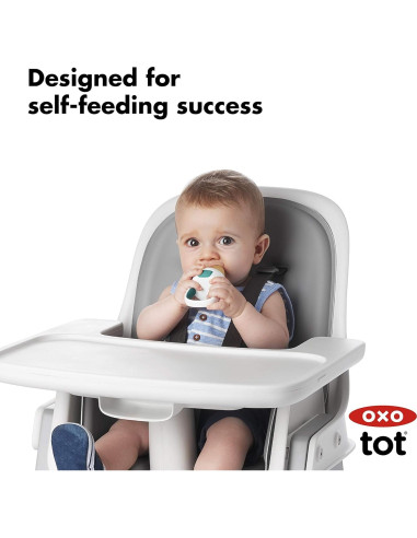 Alimentador Autónomo de Silicona OXO Tot 2 Piezas Verde/Rosa
