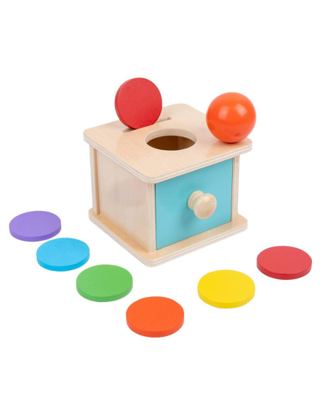 Caja de Monedas Montessori Adena 2 en 1 para Bebés 6-24 Meses Caja de Monedas Montessori Adena 2 en 1 para Bebés 6-24 Meses