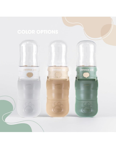 Botella de Agua Plegable Pebble Pet 300 ml para Mascotas