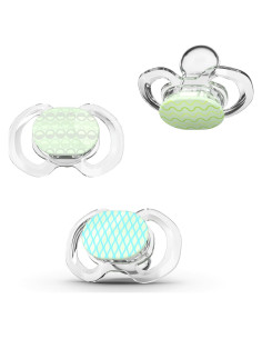 Chupete Smilo Baby Ortodóntico 9+ Meses - Paquete de 3 Silicona